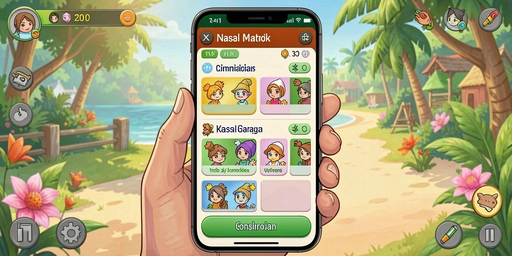 Tampilan antarmuka game yang menarik dan mudah digunakan.