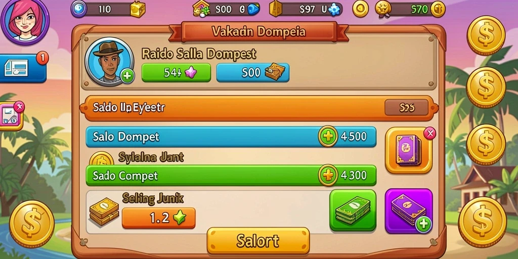 Screenshot menampilkan grafis yang menarik dan karakter yang unik.