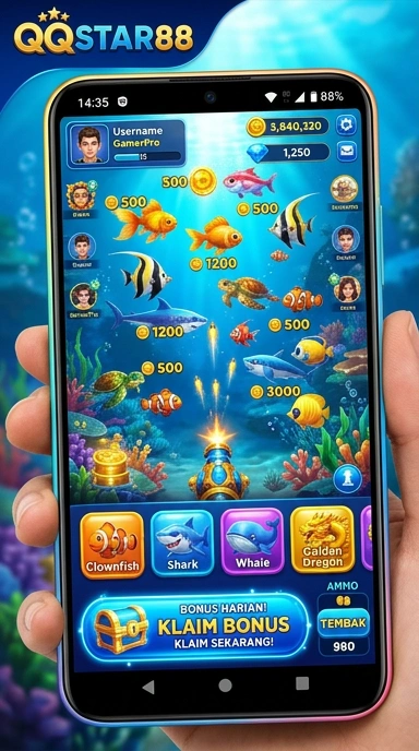 Pratinjau antarmuka qqstar88 — aplikasi APK resmi Android v3.8.4